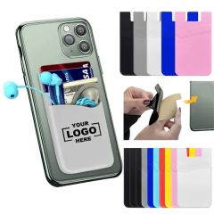 Dual Card Slot Silicone Phone Card Wallet