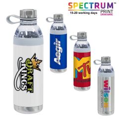 Dual Opening Stainless Steel Water Bottle - 20 Oz