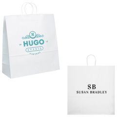 Duke - White Shopper - Flexo Ink Print