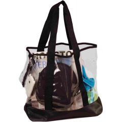 Dura-Clear Vinyl Tote Bag W/ Polycord Trim