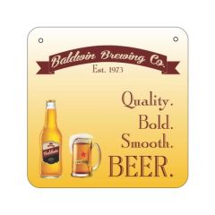 Dye Sublimated Embossed Aluminum Sign 12 X 12
