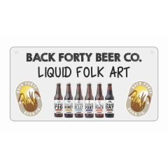 Dye Sublimated Embossed Aluminum Sign 12 X 24