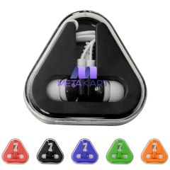 Adams Ear Buds With Colored Triangle Case