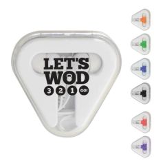 Earphones In A Shaped Case