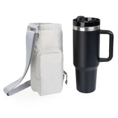 Eclipse Tumbler Tote With 40 Oz Stainless Travel Mug