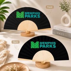 Eco-Bamboo Hand Fan Double-Sided Print