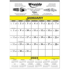 Economy Contractor Calendar For Job Scheduling Bids