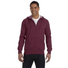 Econscious Unisex Heathered Full-Zip Hooded Sweatshirt
