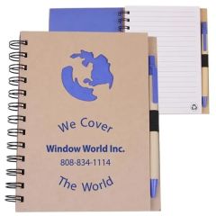 Ecoshapes Recycled Die Cut Notebook Globe