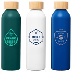 Eden Recycled Stainless Bamboo Lid Bottle - 20 Oz