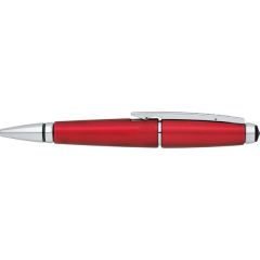 Cross Edge Red Rollerball Pen With Chrome Plated Appointments