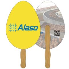 Egg Hand Fan Full Color 2 Sides