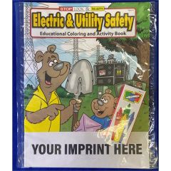 Electric & Utility Safety Coloring & Activity Book Fun Pack