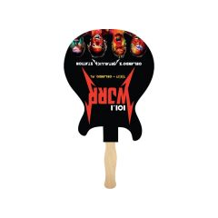 Electric Guitar Shape Hand Fan Sandwich Style