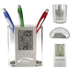 Electronic Calendar Pen Holder Office Supplies Organizer