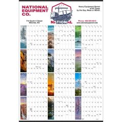Elements Large Memo Year-In-View Calendar - Full-Color