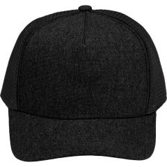 Elevate Recycled Cotton Canvas 5 Panel Mesh Back Ballcap