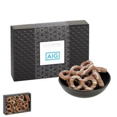 Elite Treats - Milk Chocolate Pretzels W/Drizzle and Sleeve