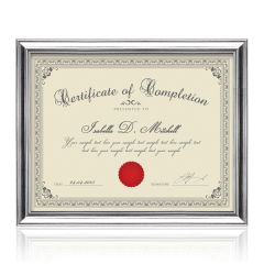 Ellison Certificate Frame - Silver