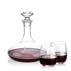 Elliston Decanter & Crestview Stemless Wine Set