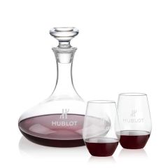 Elliston Decanter & Vale Stemless Wine Set