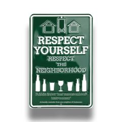 Embossed Aluminum Signs 8 Inch X 12 Inch