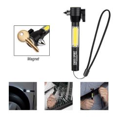 Emergency Tool With Portable Flashlight