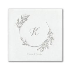 Encompassed By Greenery Premium Beverage Napkin-Uncoined