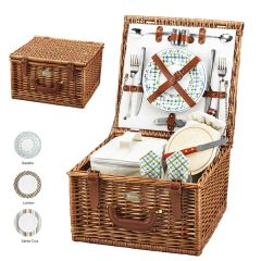 English Style Picnic Basket Set For 2