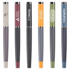 Engraved Metal Ballpoint Pen With Cap