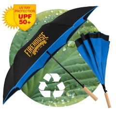 Stromberg Enviro Inversa Eco-Friendly Inverted Umbrella Bamboo Handle
