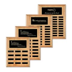 Erindale Vert Perpetual Plaque - Red Alder/Gold