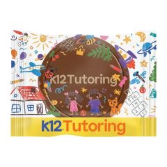 Etched Round Chocolate Cookie