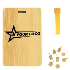 European and American Eco-Friendly Bamboo Luggage Tags