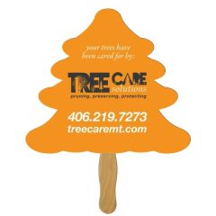 Evergreen Tree Hand Fan