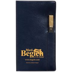 Executive Vinyl Cover Academic Pocket Planner With Pen