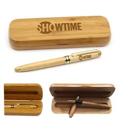 Executive Wooden Rollerball Pen Set