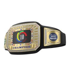 Express Vibraprint Bright Gold Championship Belt