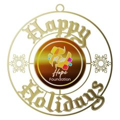 Express Vibraprint Happy Holidays Ornament