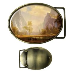 Express Vibraprint Oval Belt Buckle Medallion