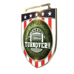 Express Vibraprint Patriotic Shield Insert Medal