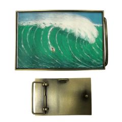 Express Vibraprint Rectangle Belt Buckle Medallion