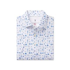 Fairway & Greene Men's National Print Polo USA Made