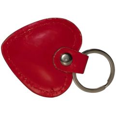 Faux Leather Keyring Heart