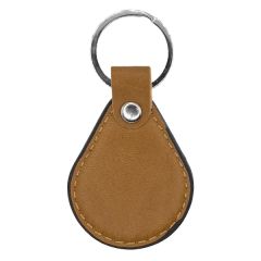 Faux Leather Keyring Teardrop