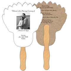 Feather Recycled Hand Fan