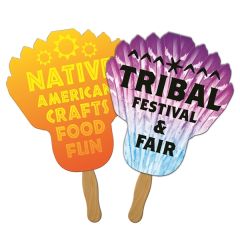 Feather Sandwiched Hand Fan