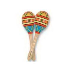 Fiesta Fun Party Maracas With Direct Pad Print On Handle
