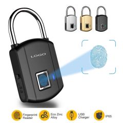 Fingerprint Padlock Rechargeable Anti Theft Lock