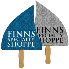 Fin/Sail Digital Sandwiched Fan W/ Wood Stick